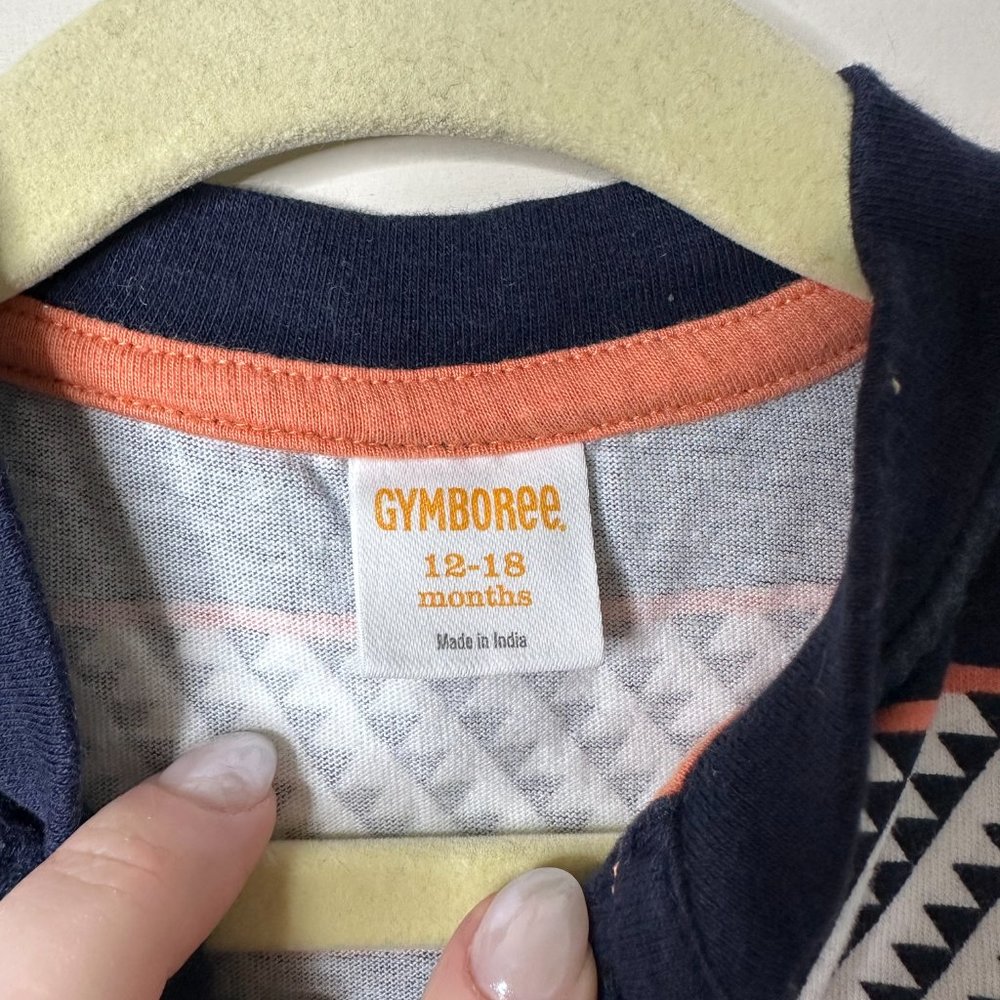 Gymboree SS Aztec Print Shirt 12-18 Months - Picture 2 of 4